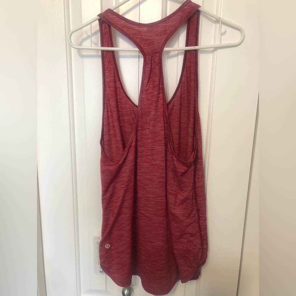 lululemon athletica women's red racerback tank